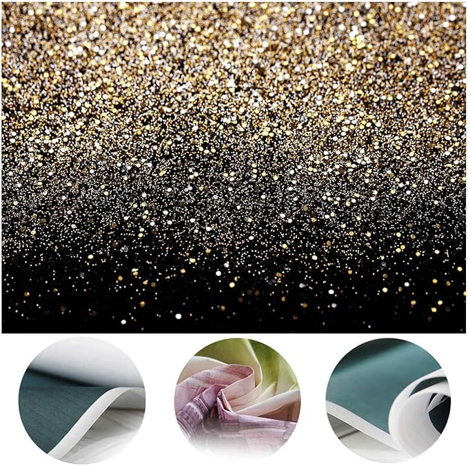 7X5ft Black and Gold Backdrop