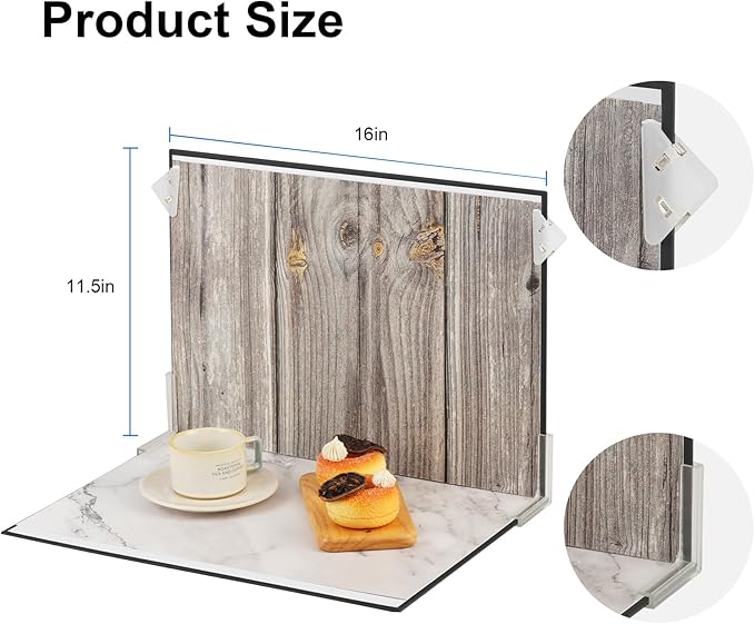 9Pcs 18 Patterns Small Product Photography Backdrop Kit