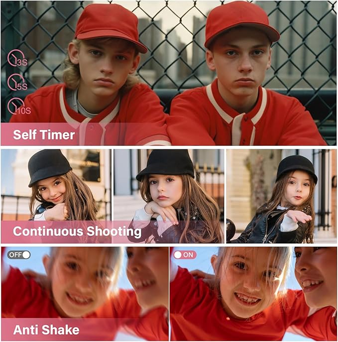 Digital Camera - 4K 64MP Digital Camera with 16X Digital Zoom